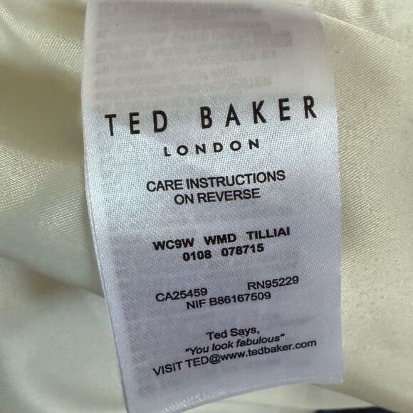 Ted Baker Tilliai Bluebell Bodycon Dress Size Tb 3  US Sz 8 NWT - Picture 9 of 9